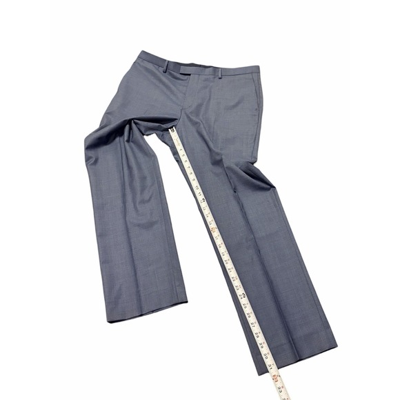 Banana Republic x Marzotto Tessuto Men's 38x32 Blue Wool Dress Pants - Picture 4 of 8